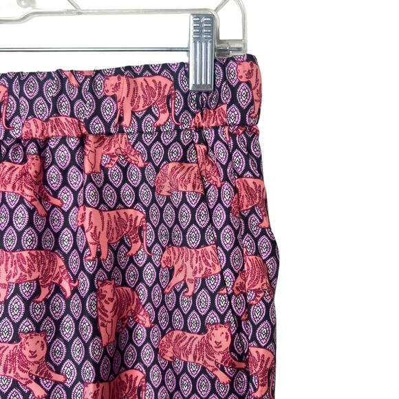 J.Crew Collection Silk Pull-On Easy Pants in Roaming Tigers Size 6 - Picture 6 of 10